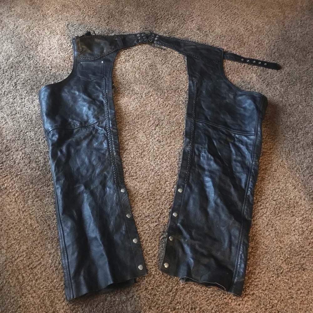 Hot leather chaps